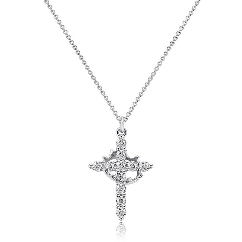 Cross Crown Necklace