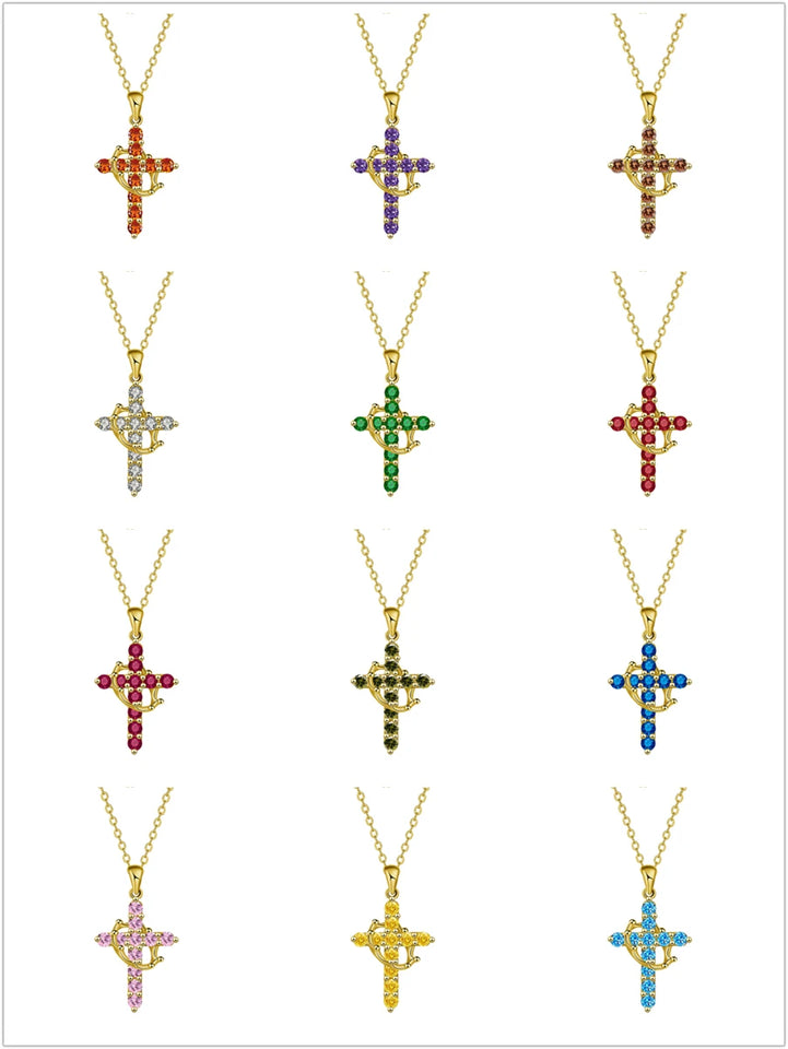 Cross Crown Necklace