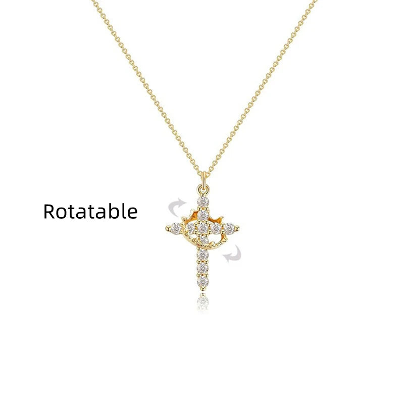 Cross Crown Necklace